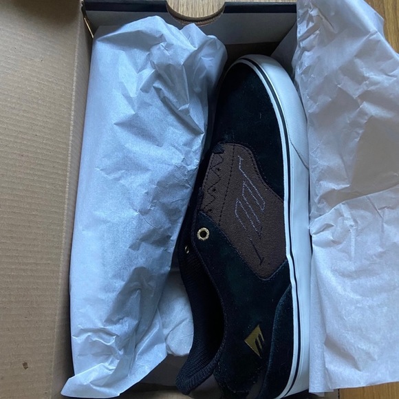 NEW Emerica The Reynolds Low Vulc in Black/Brown/Grey Men’s Size 9.5 - Picture 4 of 7